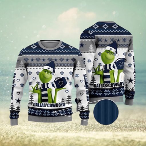 NFL Dallas Cowboys The Grinch New Ugly Christmas Sweater Xmas 3D Printed Christmas Sweater Gift