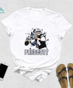 NFL Dallas Cowboys football Dak Prescott player Prescott action pose draw shirt