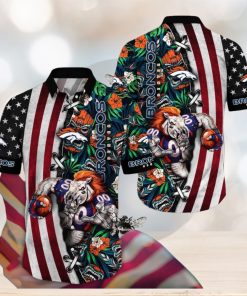 NFL Denver Broncos Hawaii Shirt Mascot Aloha Summer Shirt