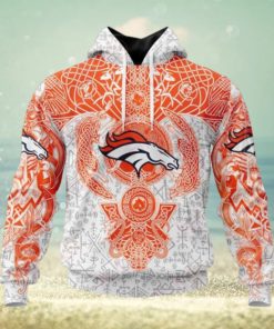 NFL Denver Broncos Norse Viking Symbols 3D Hoodie