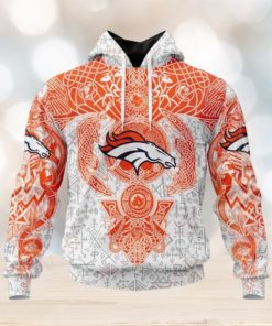 NFL Denver Broncos Norse Viking Symbols 3D Hoodie