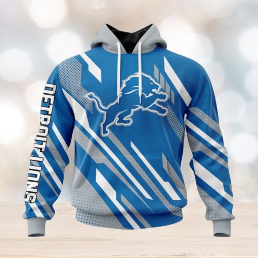 NFL Detroit Lions Custom Name Number MotoCross Concept Pullover Hoodie