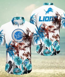 NFL Detroit Lions Hawaii Shirt Palm Tree Aloha Shirt For Fans