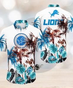 NFL Detroit Lions Hawaii Shirt Palm Tree Aloha Shirt For Fans