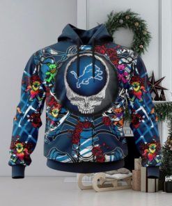 NFL Detroit Lions Mix Grateful Dead, Personalized Name & Number Specialized Concepts Kits 3D Hoodie