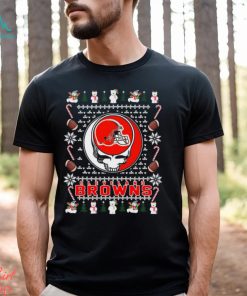 NFL Grateful Dead Cleveland Browns Ugly Christmas Shirt