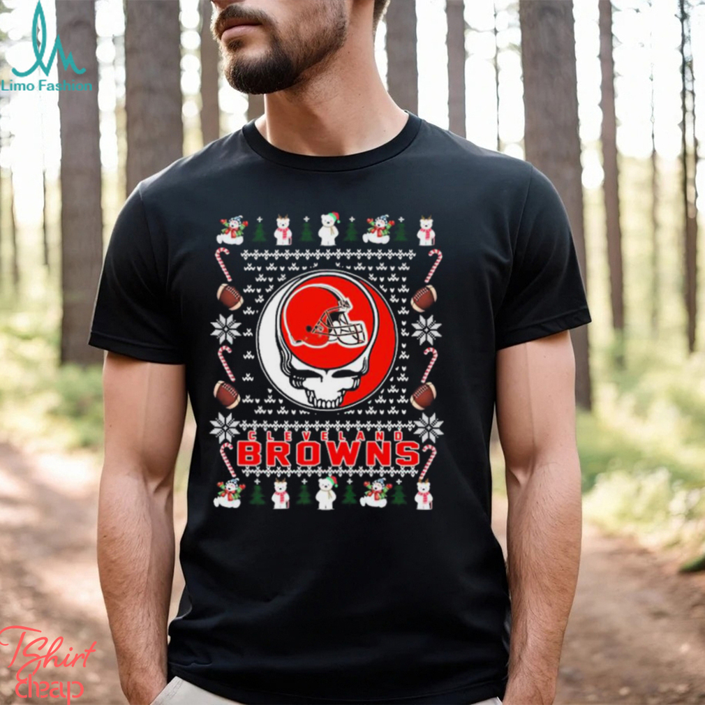 NFL Grateful Dead Cleveland Browns Ugly Christmas Shirt NFL Grateful Dead Cleveland Browns Ugly Christmas Shirt
