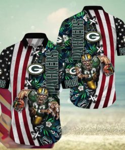 NFL Green Bay Packers Hawaii Shirt Mascot Aloha Summer Shirt