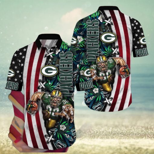 NFL Green Bay Packers Hawaii Shirt Mascot Aloha Summer Shirt