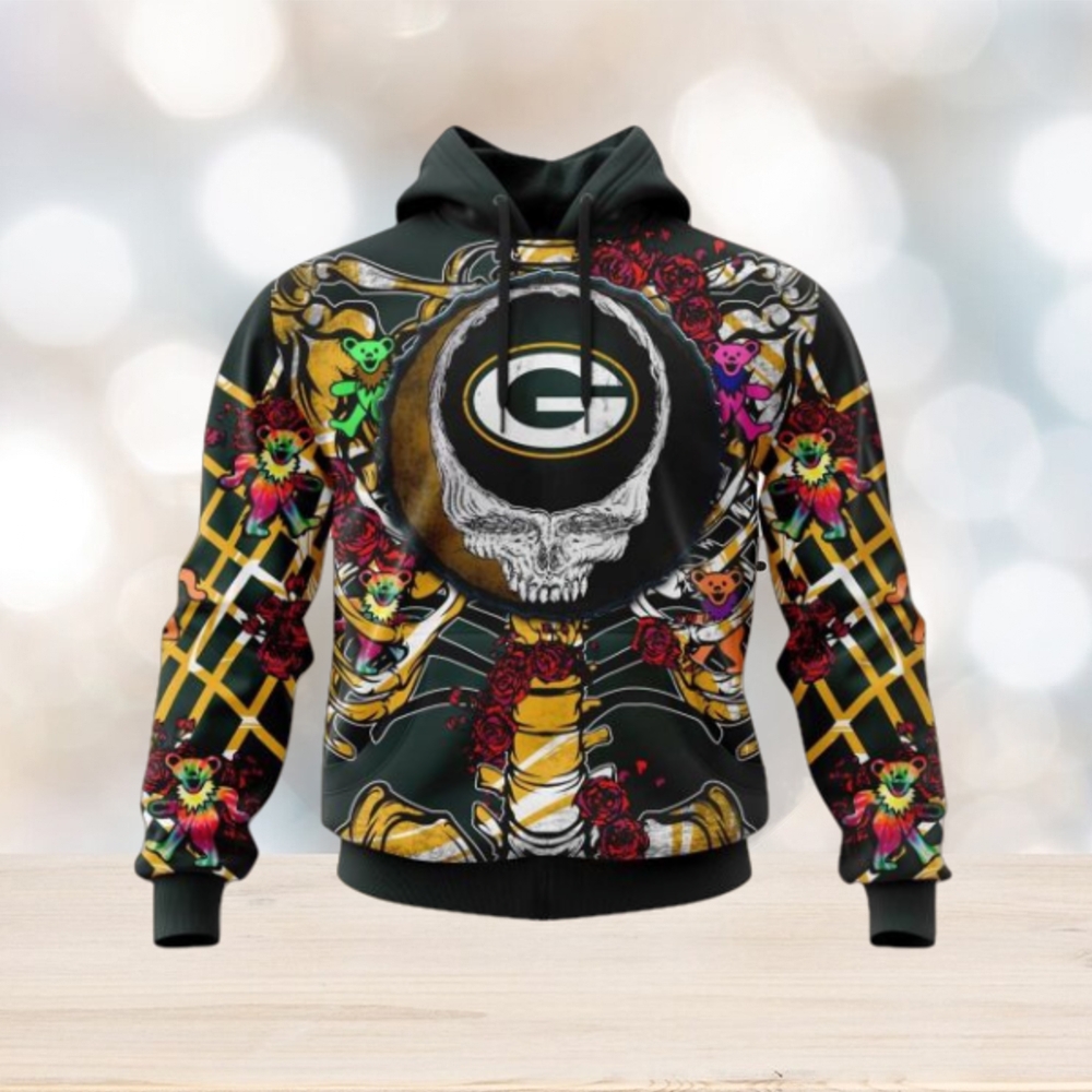 NFL Green Bay Packers Mix Grateful Dead, Personalized Name & Number Specialized Concepts Kits 3D Hoodie NFL Green Bay Packers Mix Grateful Dead, Personalized Name & Number Specialized Concepts Kits 3D Hoodie