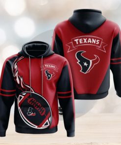 NFL Houston Texans Battle Red Fire Pullover Hoodie