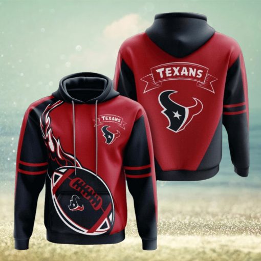 NFL Houston Texans Battle Red Fire Pullover Hoodie