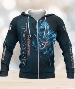 NFL Houston Texans Blue Camo Zip Up Hoodie