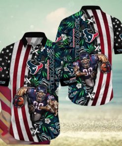 NFL Houston Texans Hawaii Shirt Mascot Aloha Summer Shirt