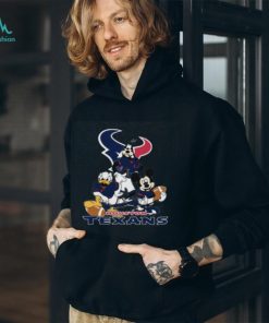 NFL Houston Texans Mickey Mouse Donald Duck Goofy Football Shirt T Shirt