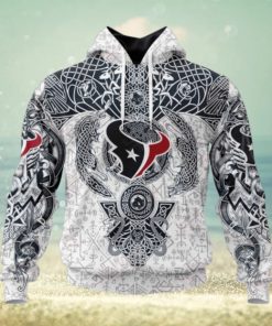 NFL Houston Texans Norse Viking Symbols 3D Hoodie