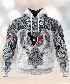 NFL Houston Texans Norse Viking Symbols 3D Hoodie