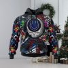 NFL Houston Texans Mix Grateful Dead, Personalized Name & Number Specialized Concepts Kits 3D Hoodie