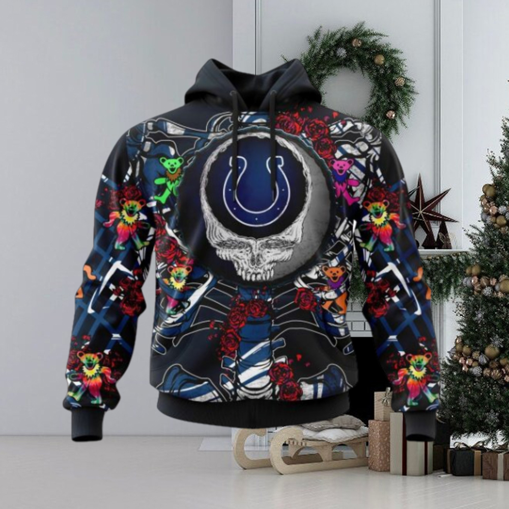 NFL Indianapolis Colts Mix Grateful Dead, Personalized Name & Number Specialized Concepts Kits 3D Hoodie NFL Indianapolis Colts Mix Grateful Dead, Personalized Name & Number Specialized Concepts Kits 3D Hoodie