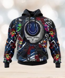 NFL Indianapolis Colts Mix Grateful Dead, Personalized Name & Number Specialized Concepts Kits 3D Hoodie