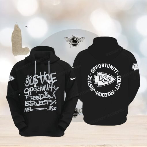 NFL Kansas City Chiefs Justice Opportunity Equity Freedom Hoodie