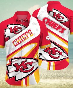 NFL Kansas City Chiefs Logo Hawaiian Shirt, Gift For Football NFL Fans