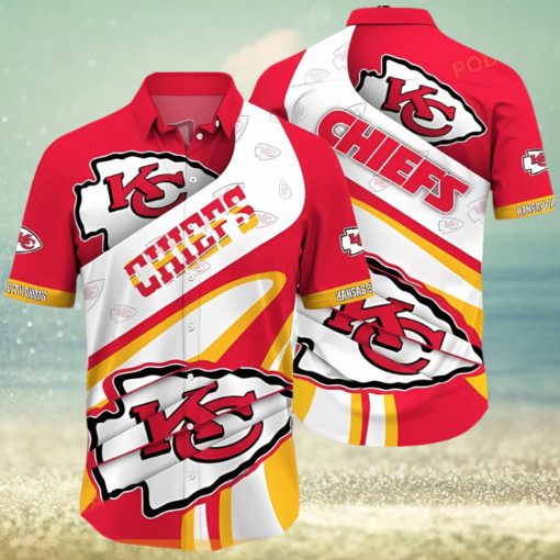 NFL Kansas City Chiefs Logo Hawaiian Shirt, Gift For Football NFL Fans