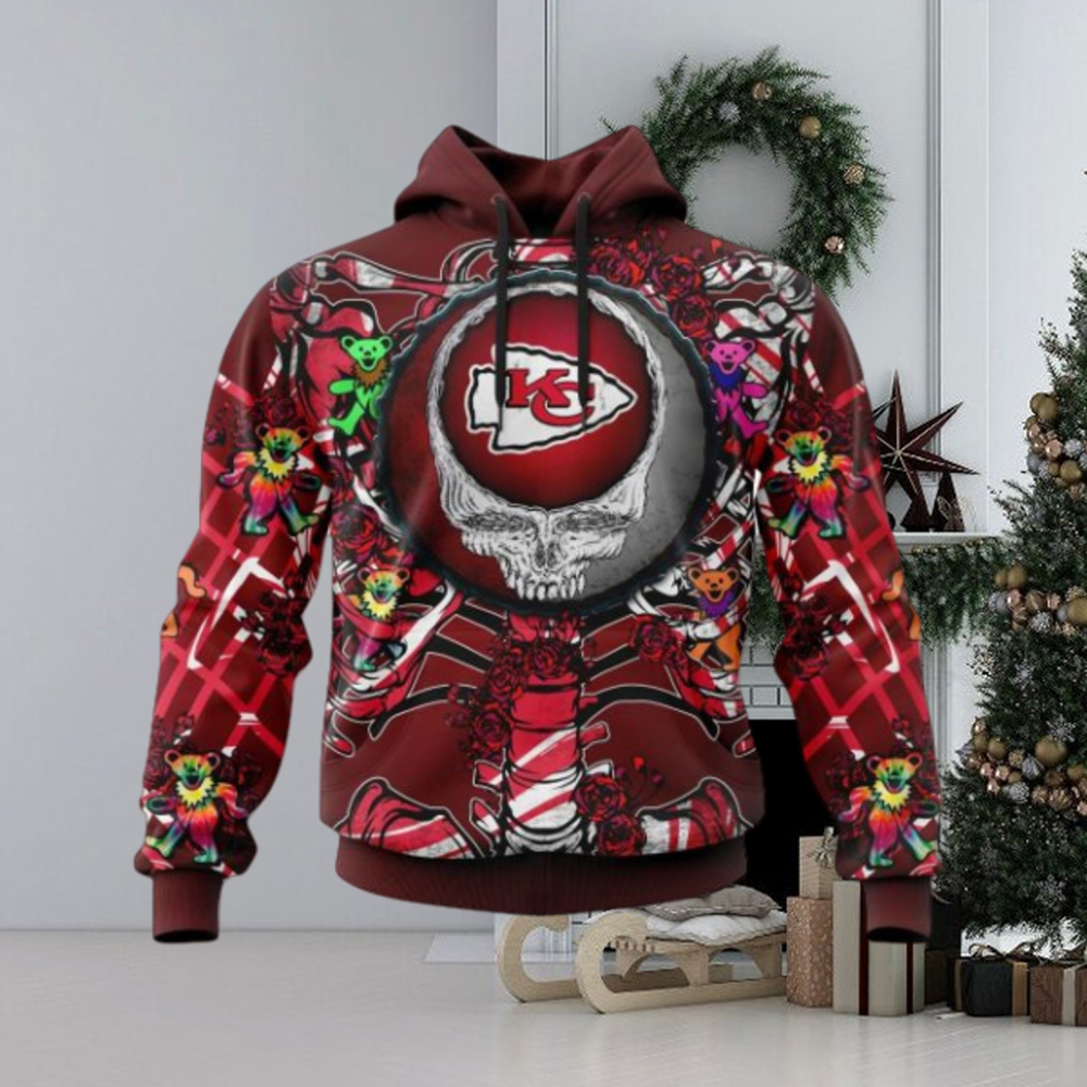 NFL Kansas City Chiefs Mix Grateful Dead, Personalized Name & Number Specialized Concepts Kits 3D Hoodie NFL Kansas City Chiefs Mix Grateful Dead, Personalized Name & Number Specialized Concepts Kits 3D Hoodie