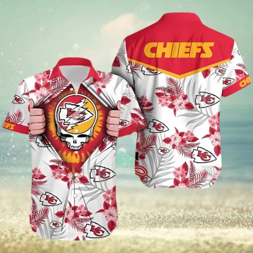 NFL Kansas City Chiefs Skull Hawaiian Shirt