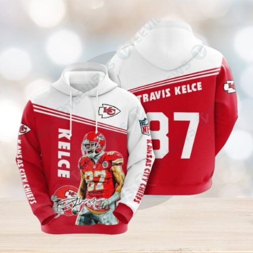 NFL Kansas City Chiefs Travis Kelce Best 3D Hoodies