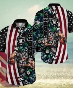 NFL Las Vegas Raiders Hawaii Shirt Mascot Aloha Summer Shirt