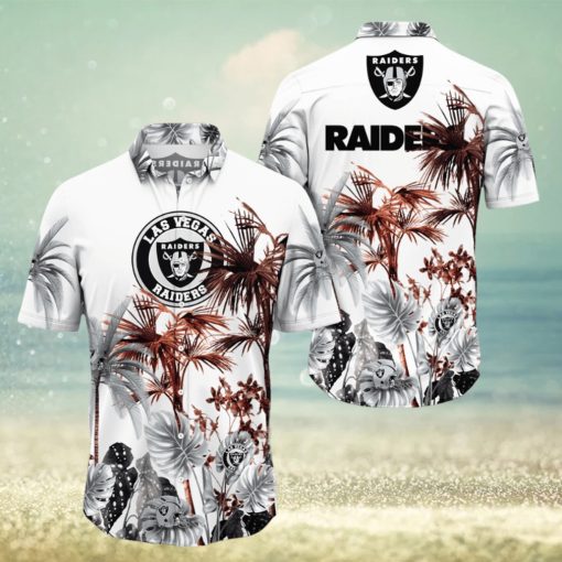 NFL Las Vegas Raiders Hawaii Shirt Palm Tree Aloha Shirt For Fans