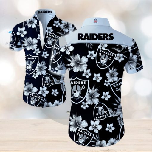 NFL Las Vegas Raiders Hawaiian Shirt Summer Button Up