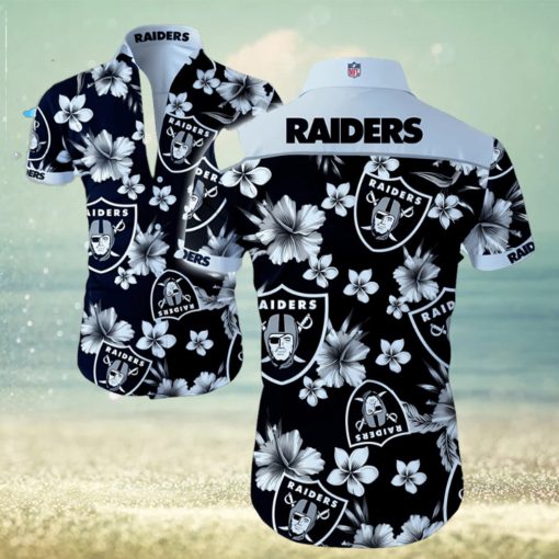 NFL Las Vegas Raiders Hawaiian Shirt Summer Button Up