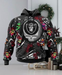 NFL Las Vegas Raiders Mix Grateful Dead, Personalized Name & Number Specialized Concepts Kits 3D Hoodie