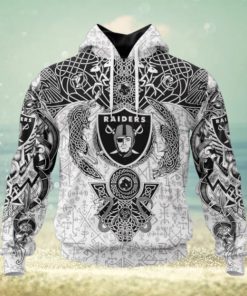 NFL Las Vegas Raiders Norse Viking Symbols 3D Hoodie