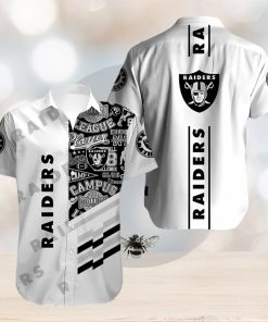 NFL Las Vegas Raiders White Hawaiian Shirt