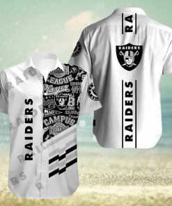 NFL Las Vegas Raiders White Hawaiian Shirt