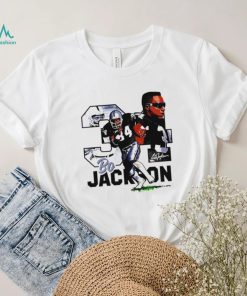 NFL Las Vegas Raiders football Bo Jackson player number 34 signature retro shirt
