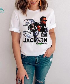 NFL Las Vegas Raiders football Bo Jackson player number 34 signature retro shirt