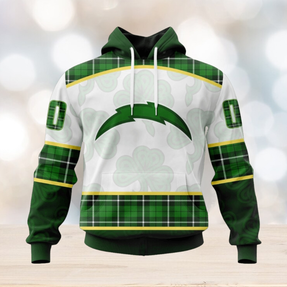 NFL Los Angeles Chargers Special Design For St. Patrick Day Hoodie NFL Los Angeles Chargers Special Design For St. Patrick Day Hoodie
