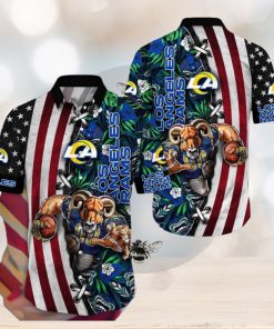 NFL Los Angeles Rams Hawaii Shirt Mascot Aloha Summer Shirt