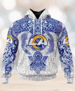 NFL Los Angeles Rams Norse Viking Symbols 3D Hoodie