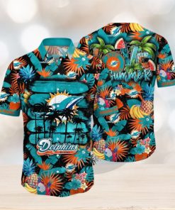 NFL Miami Dolphins Hawaii Shirt Flower Relaxed Island Wear