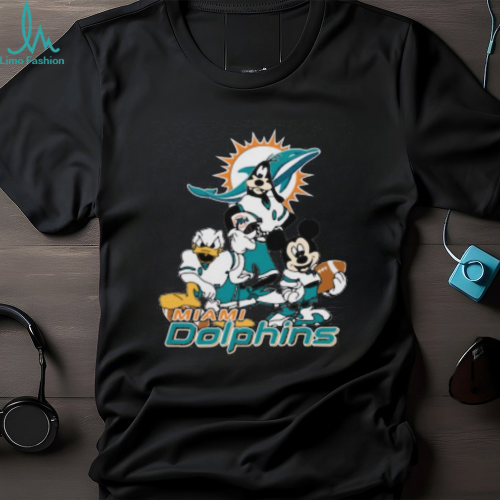 NFL Miami Dolphins Mickey Mouse Donald Duck Goofy Football Shirt T Shirt NFL Miami Dolphins Mickey Mouse Donald Duck Goofy Football Shirt T Shirt