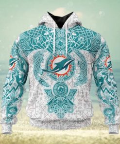 NFL Miami Dolphins Norse Viking Symbols 3D Hoodie