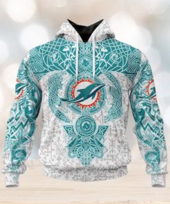 NFL Miami Dolphins Norse Viking Symbols 3D Hoodie