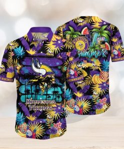 NFL Minnesota Vikings Hawaii Shirt Flower Relaxed Island Wear