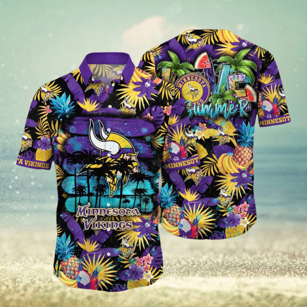 NFL Minnesota Vikings Hawaii Shirt Flower Relaxed Island Wear NFL Minnesota Vikings Hawaii Shirt Flower Relaxed Island Wear