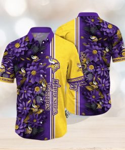 NFL Minnesota Vikings Hawaii Shirt Flower Tropical Vibes In Shirts